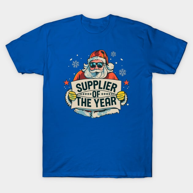 Supplier Of The Yar, Santa Claus, Sunglasses, Cool, Funny, Christmas T-Shirt by HelenGie